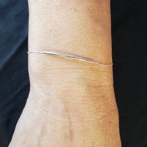 925 Sterling Silver Minimalist Link Bracelet